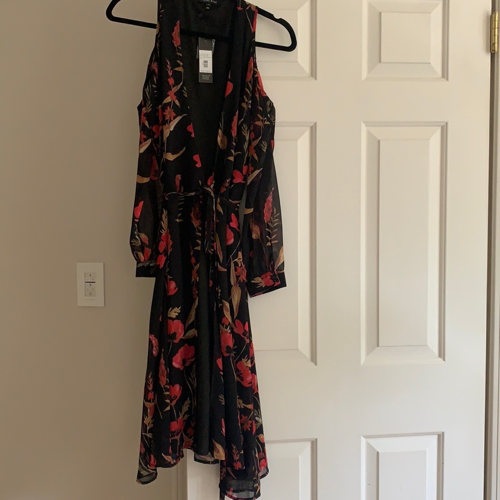 Yumi Kim cold shoulder wrap dress